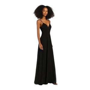 NWT’S Lulus Romantic Ways Black Lace Button Back Fairy Whimsigoth Maxi Dress XS